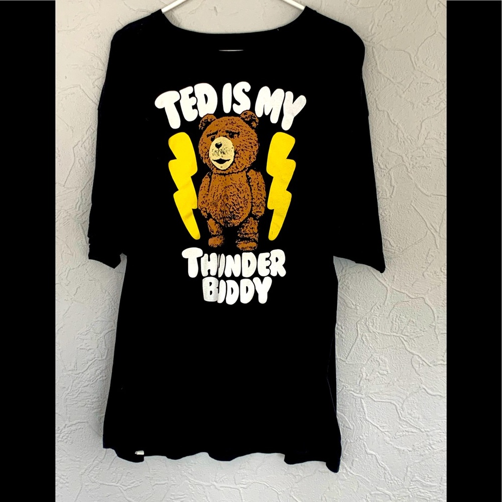 OFFICIAL TED MOVIE 2012 MENS GRAPHIC SHIRT THUNDER BUDDY SIZE XXL NICE